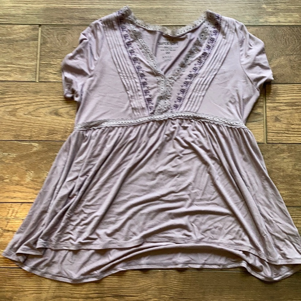 Torrid 00 lace boho empire top